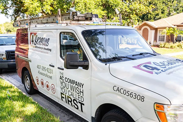 Service van for 4 Seasons Air Conditioning and Heating